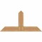 Ekena Millwork Portland Timber Gable Bracket, Western Red Cedar, 48"W x 24"H x 5 1/2"D x 5 1/2"F, 12/12 Pitch GBW048X24X0606POR00SWR - alternate 1